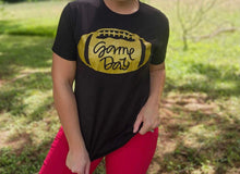 Load image into Gallery viewer, Game Day-Gold Football Graphic T