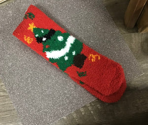 Fuzzy Winter/Holiday Socks