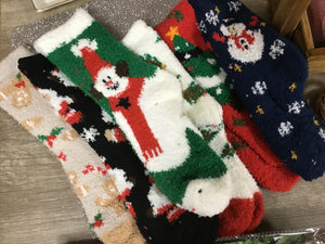 Fuzzy Winter/Holiday Socks