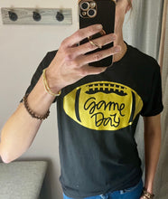 Load image into Gallery viewer, Game Day-Gold Football Graphic T