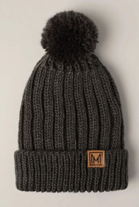 Sherpa Lined Pom Pom Beanie