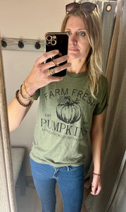 Farm Fresh Pumpkins-Graphic T