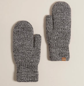 Marled Knit Mittens