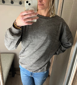 Marled Pullover Sweatshirt