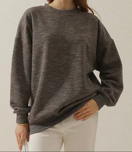 Marled Pullover Sweatshirt