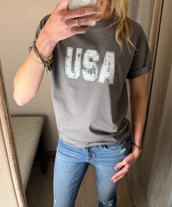 Distressed USA-Graphic T