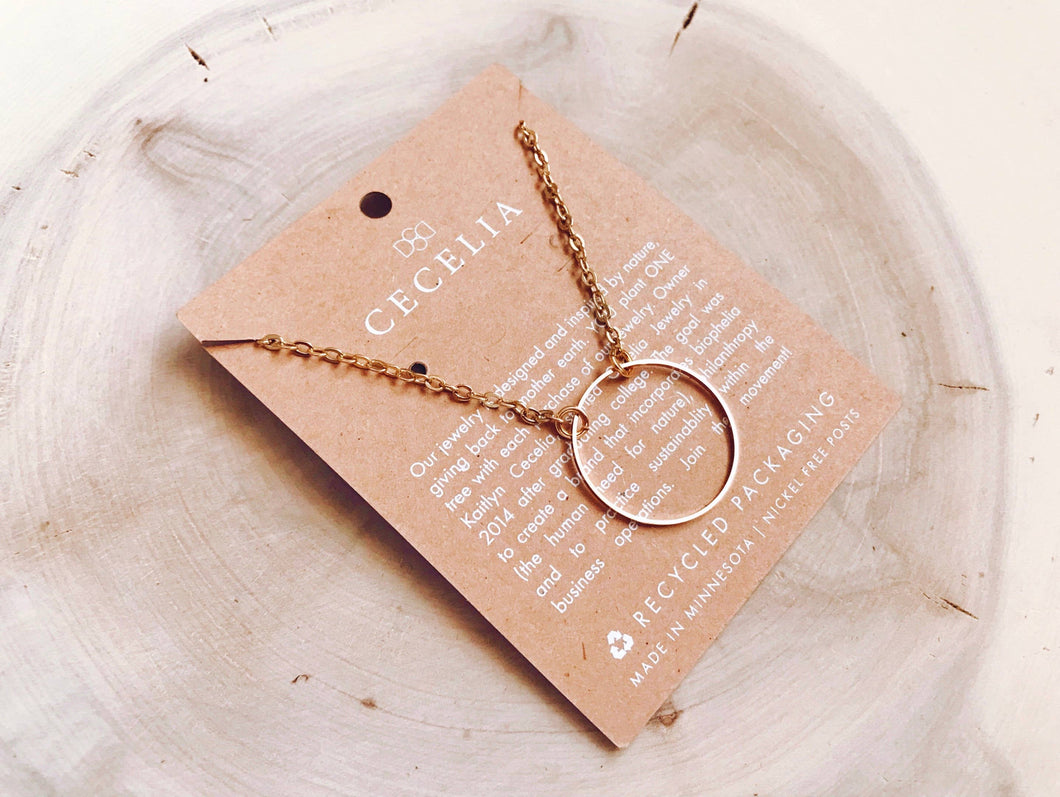 Circle Gold Necklace