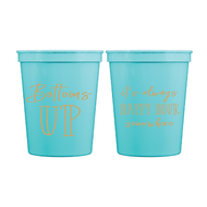 Stadium Cup-Bottoms Up-Aqua