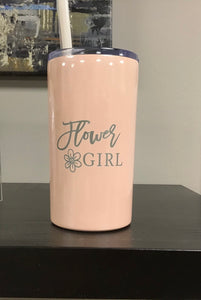 Tumbler-Flower Girl Flower-Blush