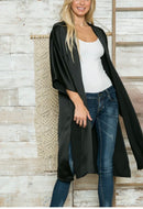 Black Side Slit Cardi