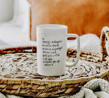 Load image into Gallery viewer, Be Strong &amp; Courageous-Tall Speckled Mug