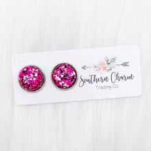 Load image into Gallery viewer, Stud Earrings-Glitter Drops