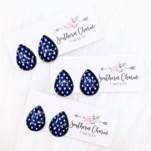 Stud Earrings-Big as Texas Teardrops