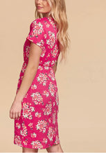 Load image into Gallery viewer, Floral Fuchsia Pocket Dress