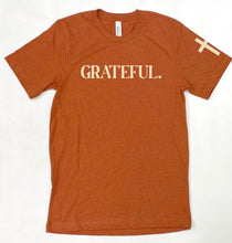 Load image into Gallery viewer, S/S Tee-Grateful w Cross Slv