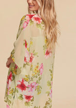 Load image into Gallery viewer, Sage Floral Kimono