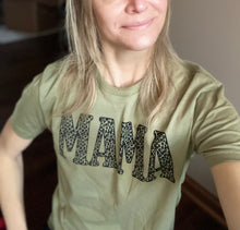 Load image into Gallery viewer, MAMA Leopard Graphic Tee