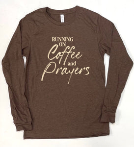 Unisex L/S Tee-Running on Coffee