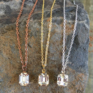 Clear Swarovski Crystal Necklace