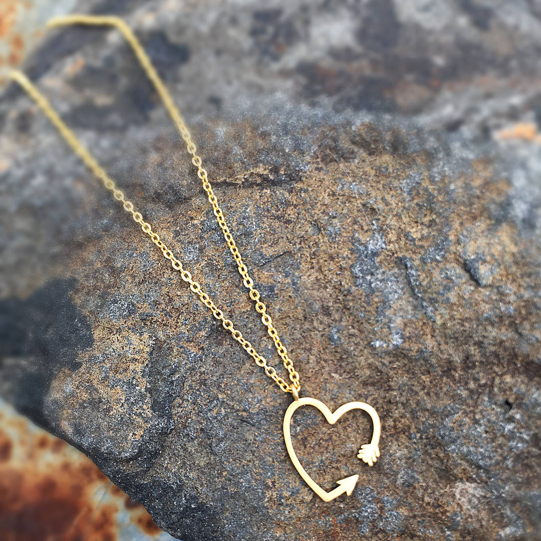 Arrow Heart Necklace