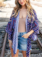 Navy Paisley Kimono