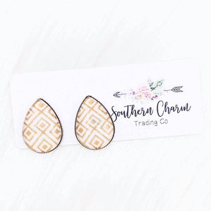 Stud Earrings-Big as Texas Teardrops