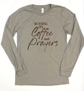 Unisex L/S Tee-Running on Coffee