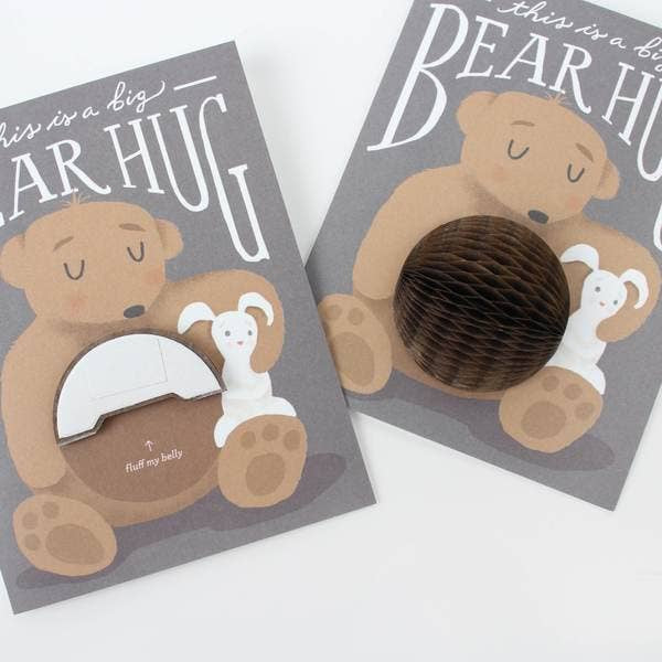 Pop Up Card-BearHug-TeddyBear