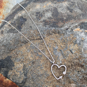 Arrow Heart Necklace