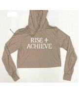 Women’s Crop L/S Hoodie-Rise + Achieve