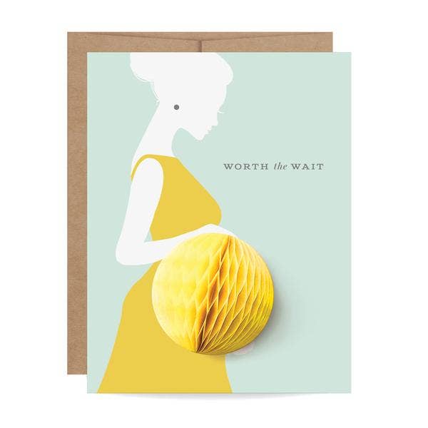 Pop Up Card-BabyBump Yellow