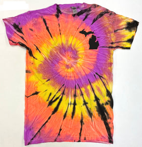 TieDye Blk Swirl-Pckt MI/UP