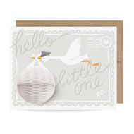 Pop Up Card-Stork Gray