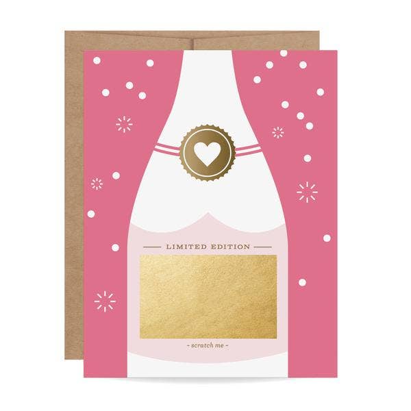 Scratch Off Card-Fuchsia Bubbly